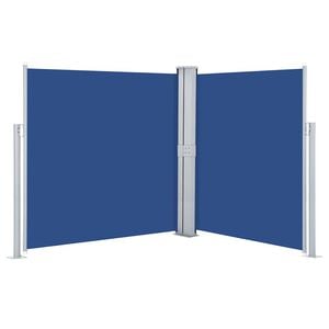 vidaXL Ausziehbare Seitenmarkise Blau 140 x 600 cm