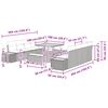 vidaXL Gartensofa-set mit Kissen 11 pcs Schwarz Poly Rattan