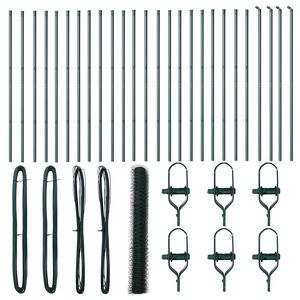 vidaXL Zaunpfosten Gr&uuml;n