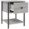 vidaXL Nachttische 2 Stk. Grau Sonoma 34x35,5x45 cm Holzwerkstoff