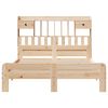 vidaXL Massivholzbett mit Regal ohne Matratze 150x200 cm Kiefernholz