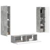 vidaXL TV-Schrankset 6 pcs Beton Grau Holzwerkstoff
