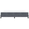 vidaXL Boxspringbett mit Matratze Dunkelgrau 180 x 220 cm Stoff