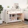 vidaXL Sideboard Weiß 100x35x74,5 cm Massivholz Kiefer