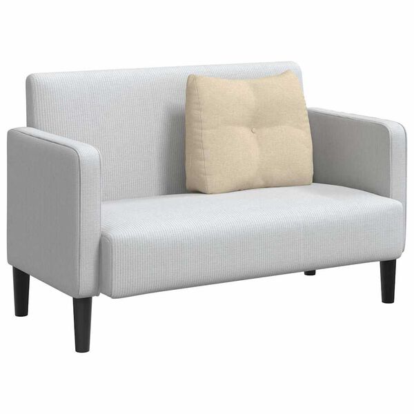 vidaXL R&uuml;cken Kissen Creme 60 x 24 x 50 cm Stoff