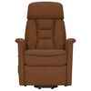 vidaXL Massagesessel mit Aufstehhilfe Braun Mikrofasergewebe