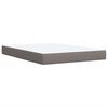vidaXL Boxspringbett mit Matratze Taupe 140x190 cm Stoff