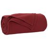 vidaXL Wohndecke Bordeauxrot 200 x 150 cm 0.45 kg Fleece