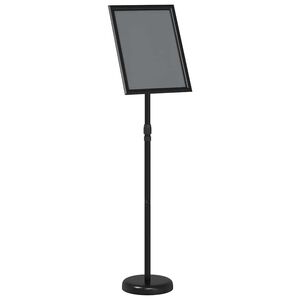 vidaXL Messest&auml;nde Schwarz 25 x 25 x 125 cm Aluminium