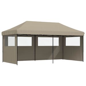 vidaXL Partyzelt 292 x 580 x 315 cm Taupe Oxford-Stoff