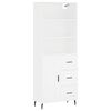 vidaXL Highboard Wei&szlig; 69,5x34x180 cm Holzwerkstoff