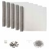 vidaXL Lichtschachtabdeckung mit Clips 5 stk. 70 x 190 cm Silber