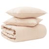 vidaXL Bettw&auml;sche-Set 2 stk. 155 x 220 cm F&uuml;r alle Jahreszeiten Beige