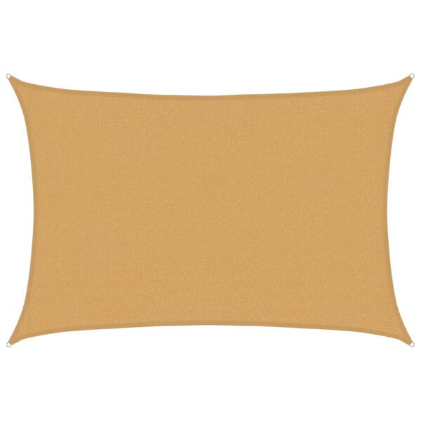 vidaXL Sonnensegel 160 g/m&sup2; Rechteckig Sandfarben 2,5x4 m HDPE