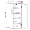 vidaXL Schuhschränke 2 Stk. Altholz-Optik 32x35x70 cm Holzwerkstoff