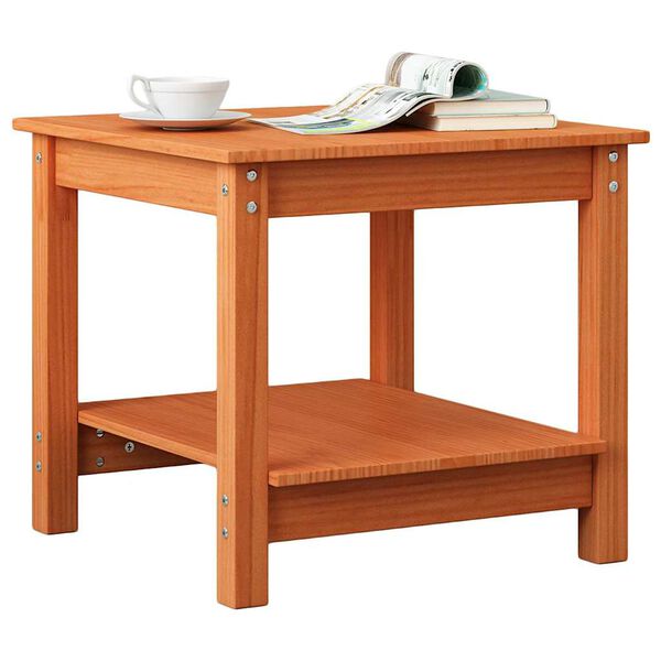 vidaXL Couchtisch Wachsbraun 50 x 50 x 45 cm Massivholz Kiefer