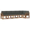 vidaXL Outdoor-Sofagarnitur 6 stk. Natur und Anthrazit
