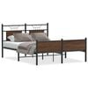 vidaXL Bettgestell ohne Matratze Braun Eiche 150x200 cm Holzwerkstoff
