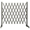 vidaXL Garten-Rankzaun Grau 180x100 cm Massivholz Tanne