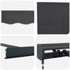 vidaXL Einziehbare Markise Anthrazit und Grau 400 x 300 cm