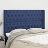 vidaXL Kopfteil mit Ohren Blau 163x16x118/128 cm Stoff