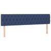 vidaXL Boxspringbett mit Matratze Blau 120x190 cm Stoff