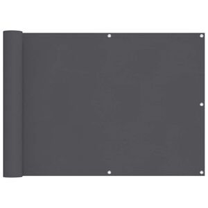 vidaXL Balkon-Sichtschutz Anthrazit 75x500 cm Oxford-Gewebe