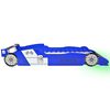 vidaXL Kinderbett mit LED im Rennwagen-Design 90 x 200 cm Blau