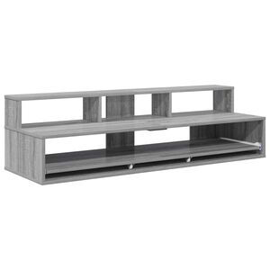 vidaXL Studiotisch Sonoma-Grau 152 x 42,5 x 36 cm Holzwerkstoff