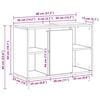 vidaXL Badezimmerschrank Artisan-Eiche 80 x 33 x 60 cm Holzwerkstoff