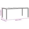 vidaXL Garten Essgruppe 9 pcs Braun Poly-Rattan