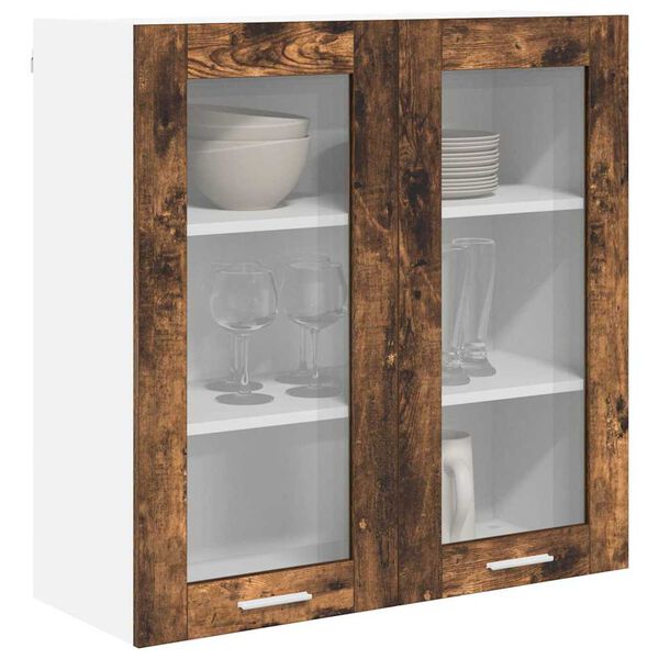 vidaXL H&auml;ngeschrank Ger&auml;ucherte Eiche 80 x 31 x 80 cm Holzwerkstoff