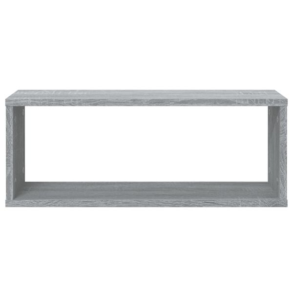 vidaXL W&uuml;rfelregale 4 Stk. Grau Sonoma 60x15x23 cm Holzwerkstoff