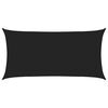 vidaXL Sonnensegel Schwarz 2,5 x 6 m HDPE