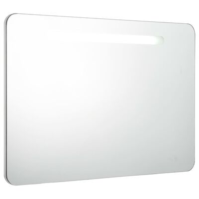 vidaXL LED-Spiegelschrank 80x9,5x55 cm
