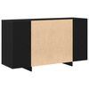 vidaXL Sideboard Schwarz Eichen-Optik 135 x 41 x 75 cm Holzwerkstoff