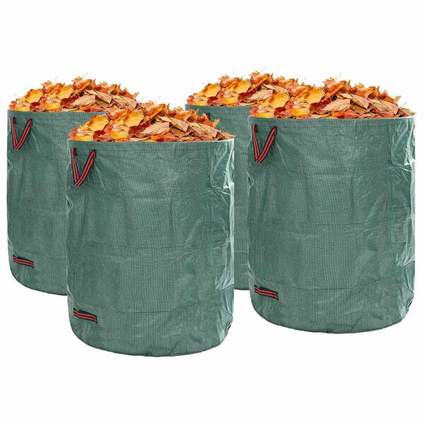 vidaXL Gartenmüllsäcke 4 pcs Grün 79 x 79 x 99.5 cm Polypropylen