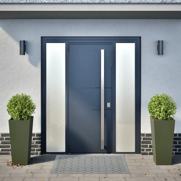 vidaXL Pflanzk&uuml;bel 2 Stk. Olivgr&uuml;n 35x35x75 cm Stahl