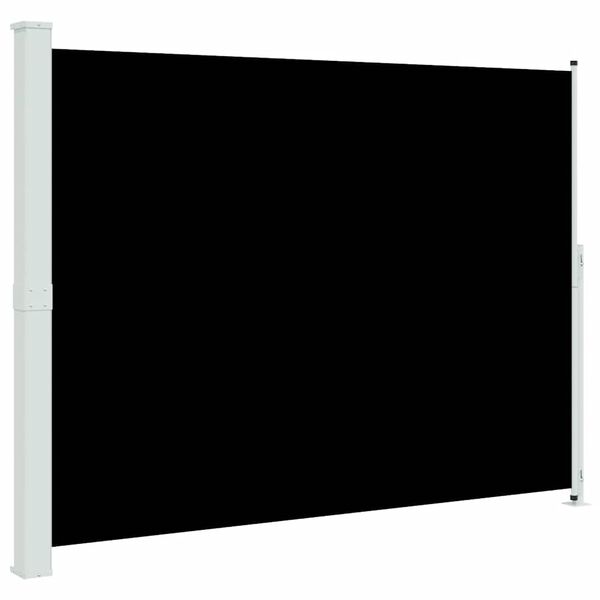 vidaXL Seitenmarkise Ausziehbar 220x300 cm Schwarz