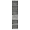 vidaXL Highboard Betongrau 40x42,5x185 cm Holzwerkstoff