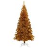 vidaXL Weihnachtsbaum mit 300 LEDs mit St&auml;nder Gold 180 cm PET