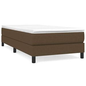 vidaXL Boxspringbettgestell Dunkelbraun 80x200 cm Stoff
