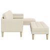 vidaXL Sofa Set mit Kissen 2 pcs Leinen Polyester