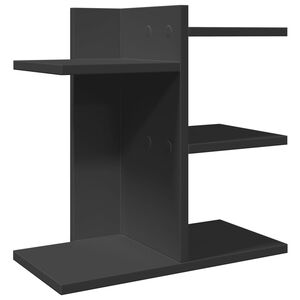 vidaXL Schreibtisch-Organizer Schwarz 42x21,5x42 cm Holzwerkstoff