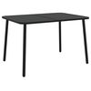 vidaXL Gartentisch Anthrazit 110x80x71 cm Stahl