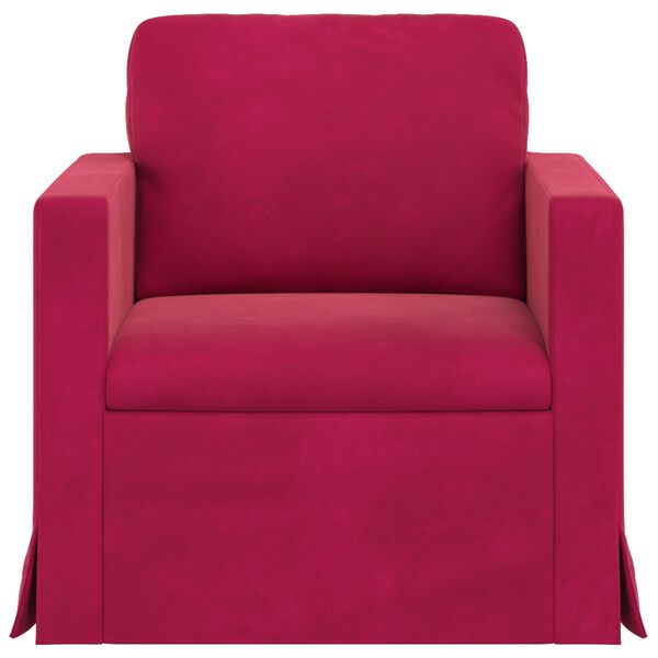 vidaXL Sofa Weinrot Gesamtabmessungen: 78 x 78 x 80 cm (B x T x H)