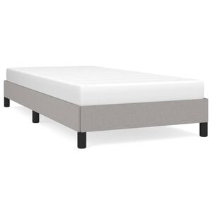 vidaXL Bettgestell ohne Matratze Hellgrau 80x200 cm Stoff