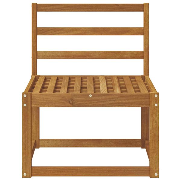 vidaXL Outdoor Mittelsofa Massivholz Akazie Natur 59 x 63 x 73 cm