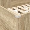 vidaXL Etagenbettgestell mit Schreibtisch Sonoma-Eiche 75 x 190 cm