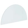 vidaXL Feuerstelle Glasplatte Transparent 1200 x 600 mm Glas
